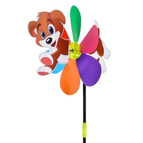 Cartoon 3D Large Animal Bee Six Colors Three-dimensional Windmill Wind Spinner Whirligig Yard Garden Decor - Image 10