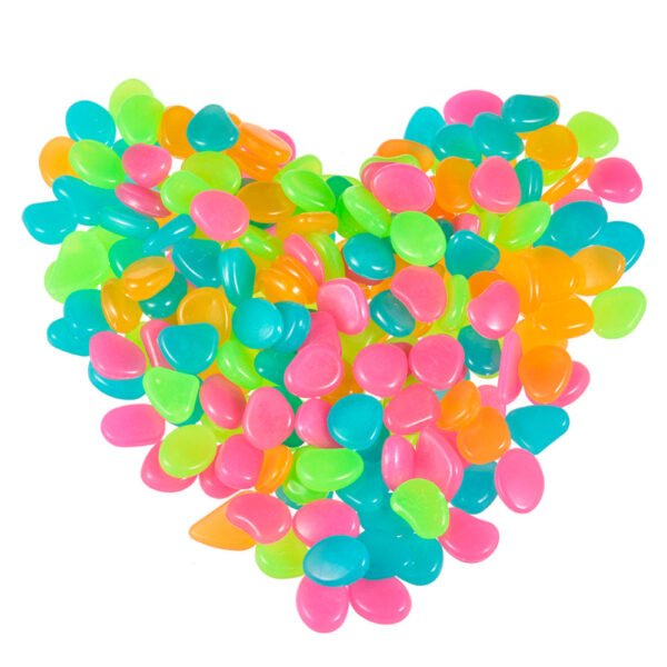 Glowing Garden Pebbles 50pcs Luminous Decorative Stones For Path Patio Yard - Image 4