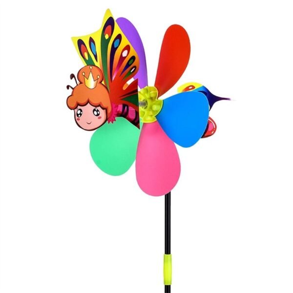 Cartoon 3D Large Animal Bee Six Colors Three-dimensional Windmill Wind Spinner Whirligig Yard Garden Decor - Image 9