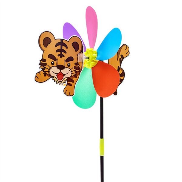 Cartoon 3D Large Animal Bee Six Colors Three-dimensional Windmill Wind Spinner Whirligig Yard Garden Decor - Image 12