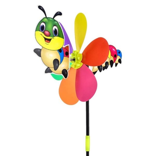 Cartoon 3D Large Animal Bee Six Colors Three-dimensional Windmill Wind Spinner Whirligig Yard Garden Decor - Image 6