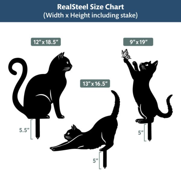 Garden Art - Cats 3 Pack - Image 7