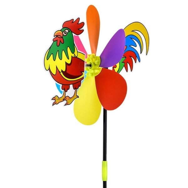 Cartoon 3D Large Animal Bee Six Colors Three-dimensional Windmill Wind Spinner Whirligig Yard Garden Decor - Image 11